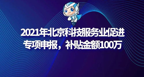 2021年北京科技服務業促進專項申報指南 信息技術咨詢服務可獲100萬補貼